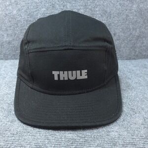 Thule Hat Cap Strap Back Mens Black 5 Panel Outdoor Gorpcore Hike Camp Bike